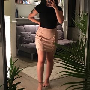 Baby Pink Mini Skirt